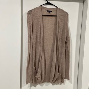 A light pink/gray cardigan. size S. From American Eagle.
